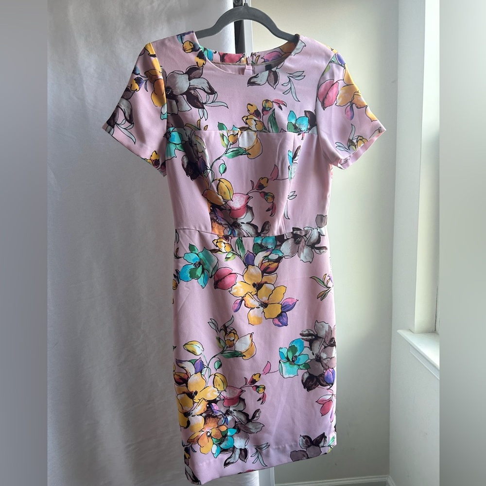 Express White Dress w/ Neon Belt